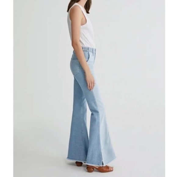 AG Adriano Goldschmied Iva Paneled Wide-Leg Jeans - Picture 4 of 13